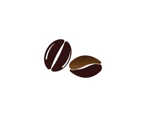 Obraz premium Coffee Beans Logo Template vector icon