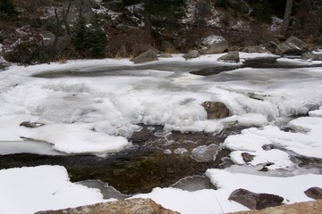 river in winter
