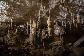 Underground karst cave