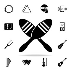 maracas icon. Music icons universal set for web and mobile
