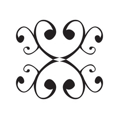 Isolated arabesque pattern image. Vector illustration design