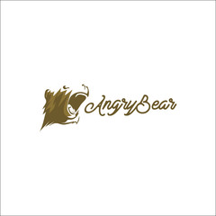 angry bear logo design