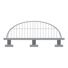 Isolated bridge structure image. Vector illustration design