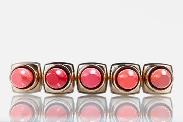 various colors of lipstick