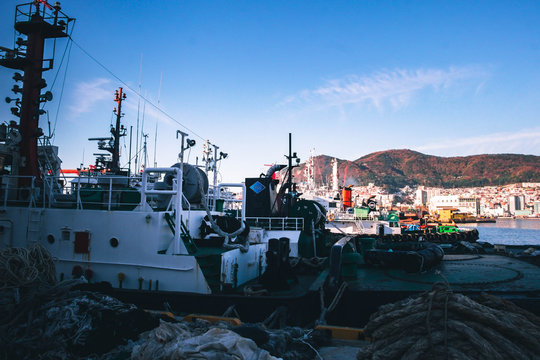 Port in river port at busan