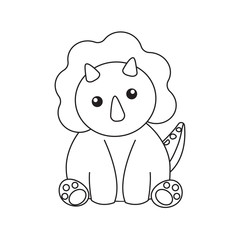 Cute cartoon dinosaur