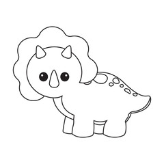 Cute cartoon dinosaur