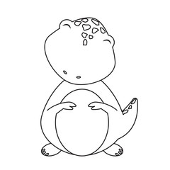Cute cartoon dinosaur