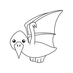 Cute cartoon dinosaur