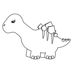 Cute cartoon dinosaur