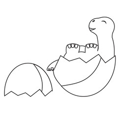 Cute cartoon dinosaur