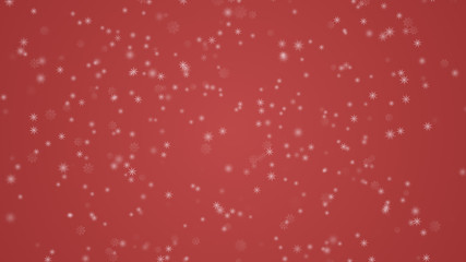 Christmas snow storm background red