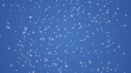 Christmas snow storm background blue