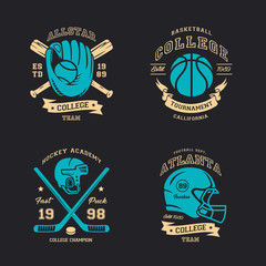 Sport Badges Illustration