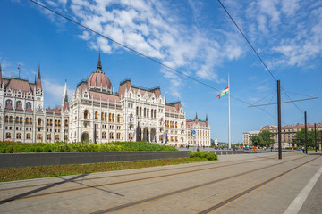 Hungarian Parliament Building in Budapest city, Hungary