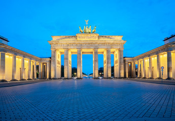 The Brandenburg Gate monument in Berlin city, Germany