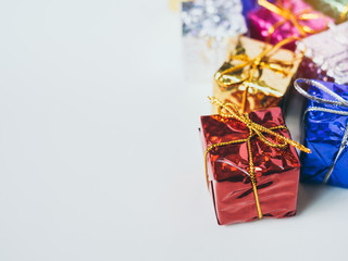 Small colorful gift boxes