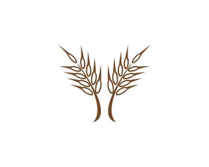 Wheat logo icon illustration