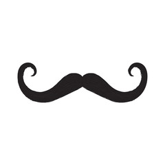 Abstract cute mustache