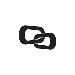 3d chain metal logo vector