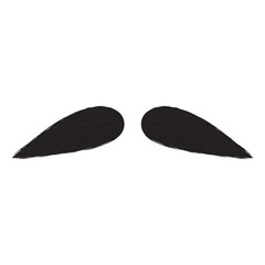 Abstract cute mustache