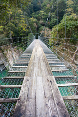 谷の吊り橋