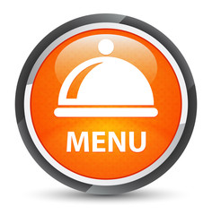 Menu (food dish icon) galaxy orange round button