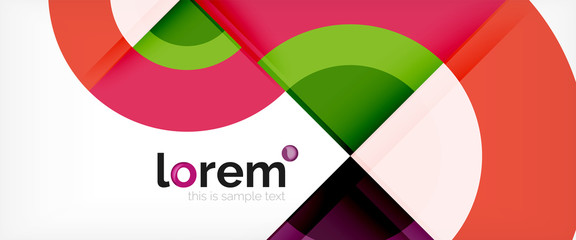 Obraz premium Multicolored round shapes abstract background