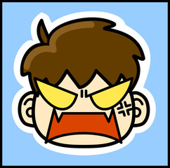 かわいい　男の子　顔　表情　アイコン