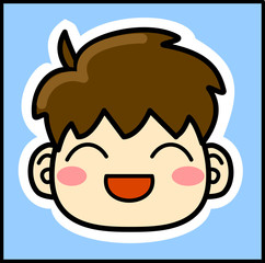 かわいい　男の子　顔　表情　アイコン