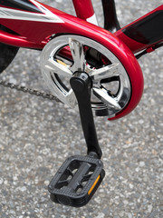 Fototapeta premium 子供用自転車 ペダルとギアクランク