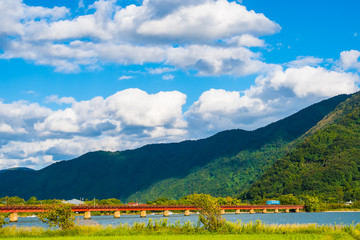 Naklejka premium 由良川橋梁