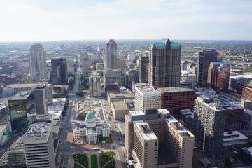 Fototapeta na wymiar aerial view of St. Louis 