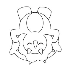 Cute cartoon dinosaur