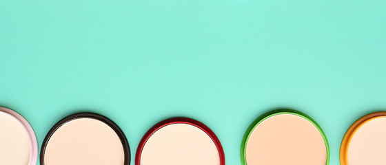 collection of make up and cosmetic beauty products arranged