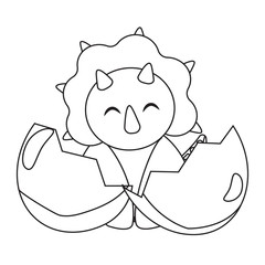 Cute cartoon dinosaur