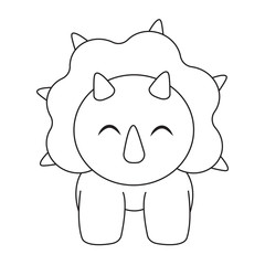 Cute cartoon dinosaur