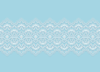 Floral lace ribbon