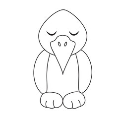 Cute cartoon dinosaur