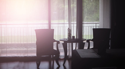 Warm light comfort room 