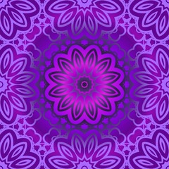 Design of a Geometric Flower seamless Pattern. vector. for wallpaper, flyer, book, brochure.
