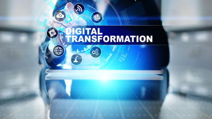 Digital transformation, disruption, innovation. Business and  modern technology concept.