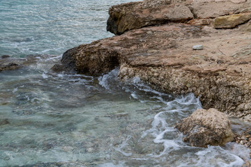 Sea near Ayia Napa on island of Cyprus