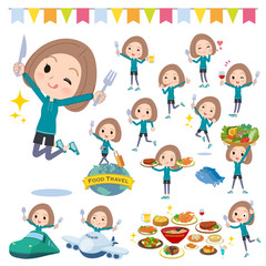 Bob hair women Sportswear_food festival