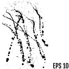 ink blobs isolated vector illustration for your design