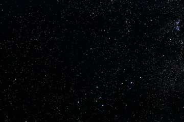 Naklejka premium Stars and galaxy outer space sky night universe black starry background of starfield 
