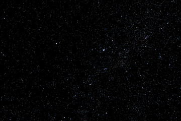 Naklejka na ściany i meble Stars and galaxy outer space sky night universe black starry background of starfield 