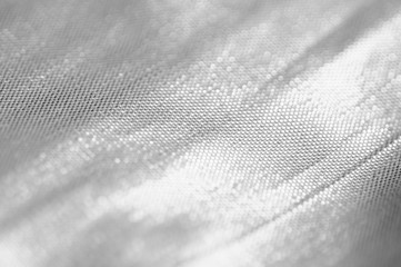Metallic silver cloth texture background - 234419122
