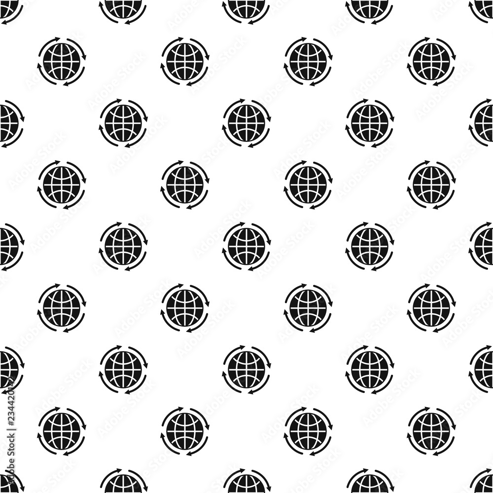 Poster global save energy pattern seamless vector repeat geometric for any web design