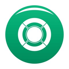 Circle graph icon. Simple illustration of circle graph vector icon for any any design green